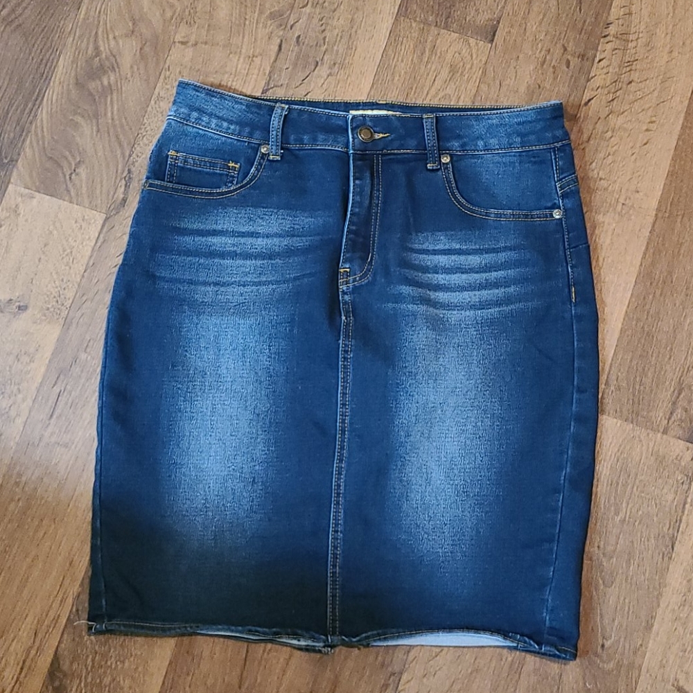 Demin Pencil Skirt